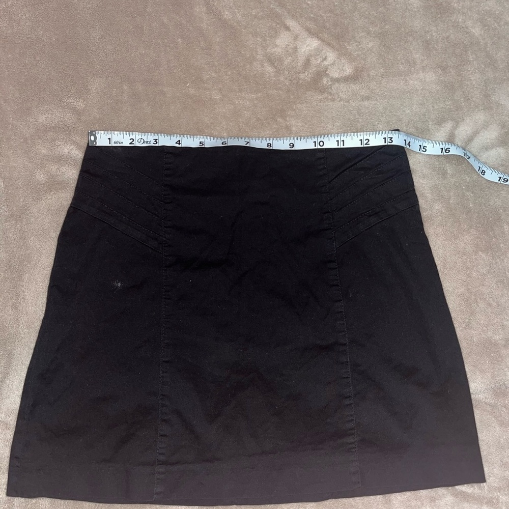 Zara Skirt Size Small Black Mini Basic Collection Tiered Above Knee - Picture 5 of 5